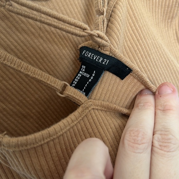 Brown ribbed bodysuit - Picture 6 of 6